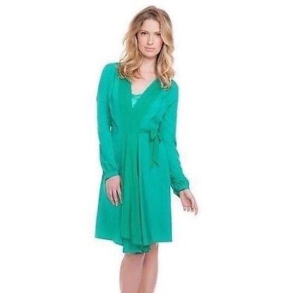 New GUESS BY MARCIANO Green Wrap Dress SZ S - Picture 1 of 3